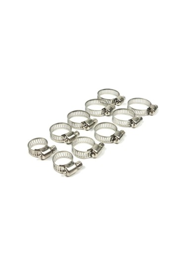 10 Parça Paslanmaz Çelik Hortum Kelepçesi Seti Farklı Ölçüler Su Yağ Hava Boru Bağlantı 1