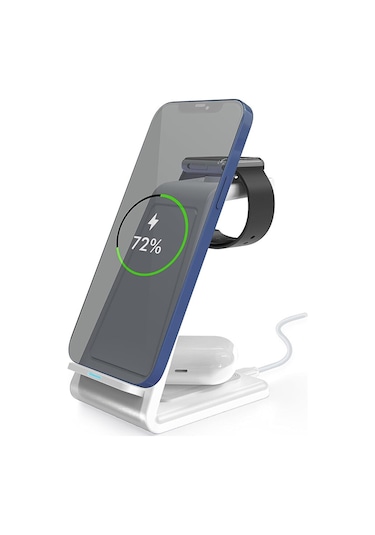 3in1 20w Kablosuz Şarj Magsafe Uyumlu İphone Telefonlar Ve Apple