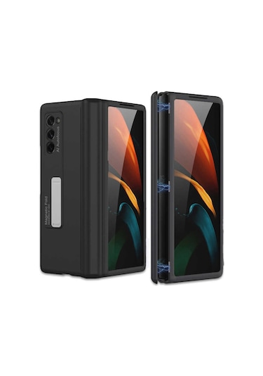 Galaxy Z Fold 2 Kılıf Zore M-Magnet Kılıf Siyah