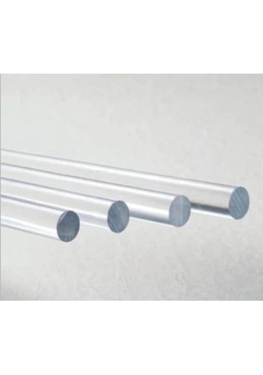 Pleksi Şeffaf Çubuk Yuvarlak