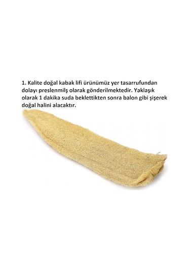 Doğal Ham Kabak Banyo Lifi 71-90 CM