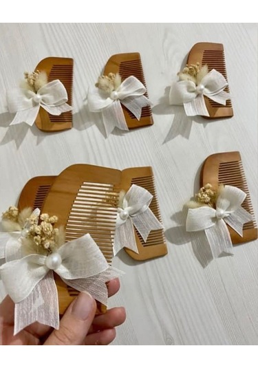 Kişiye Özel İsimli Ahşap Tarak Kına/ Doğum/baby Shower 20 Adet