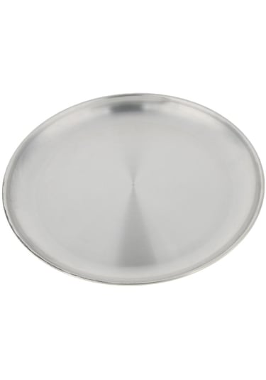 Homyl Paslanmaz Çelik Yuvarlak Tabak Bulaşık Kamp Piknik 26cm Gümüş
