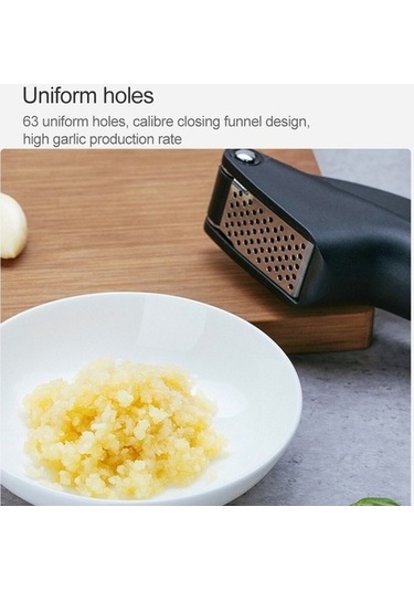 Fastbuy Manuel Kıyma Makinesi Xiaomi Youpin Huohou Sarımsak Presi Siyah, Pratik Sarımsak Doğrama Aleti Siyah