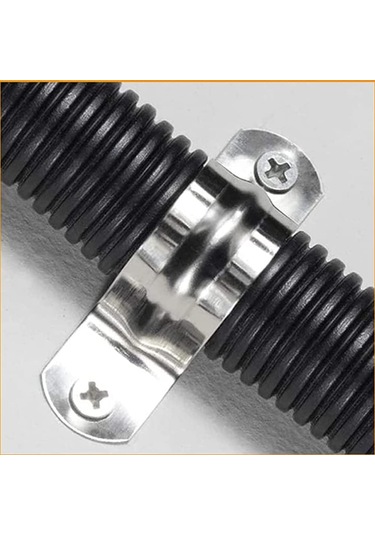 304 Paslanmaz Çelik 8mm U Şeklinde Boru Kelepçeleri 50 Adet B Diğer