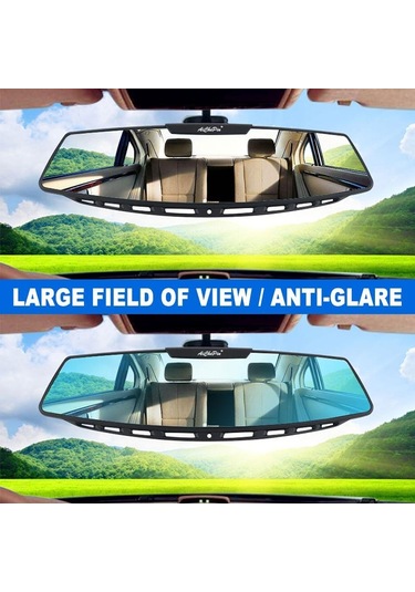 Mavi Seametal 300mm Araba Geniş Görüş Alanı Yüksek Çözünürlüklü Yardımcı Ayna Panoramik Dikiz Aynası Yansıtıcı Lens