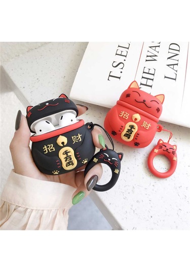 İphone 1/2. Nesil Uyumlu Koruyucu Bluetooth Kulaklık Kılıfı Figürlü Figür1 Airpods 1/2. Nesil