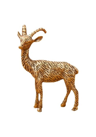 Lijinxu Pirinç Keçi Heykelcik Mikro Peyzaj Koyun Kompakt Hayvan 50x32mm