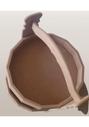 Hobi Adn Dekoratif Meyve Sepeti Ahşap Mdf Ham Cnc Kesim El Yapım