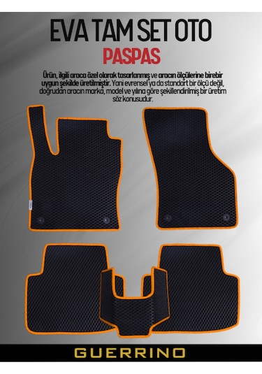 Skoda-super B- 2024-2025 İçin Eva İç Paspas Takımı Metal Topukluk Hariç