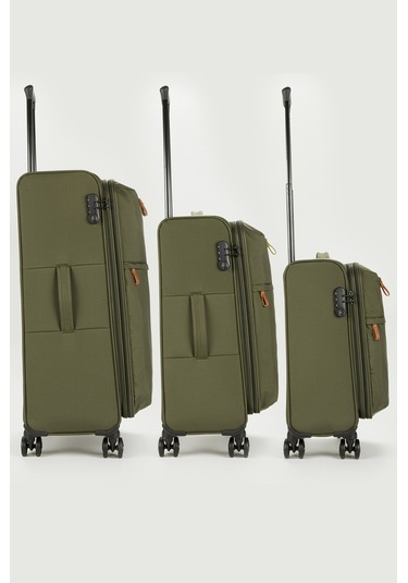 Fossil Unisex Büyük Boy Kumaş Valiz 028-01 Haki