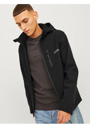 Jack&jones Jjtaylor Softshell Erkek Ceket 12259615 Siyah