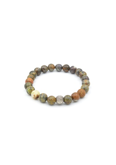 Hakiki Doğal Yeşil Opal Taşı Bileklik 8 Mm Yeşil