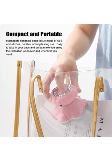 Ankatek Titreşimli Elde Cep Boy Derin Doku Masaj Aleti Mavi Usb/pil Çift Güç Taşınabilir Mavi Mavi