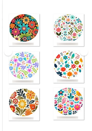 Dexcom Freestyle Libre Sibionics Sensör Koruyucu Bant 12'li Paket / Çiçek