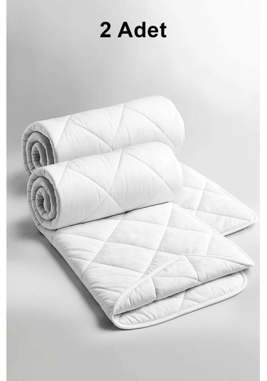 Niron Tek Kişilik Yorgan 2 Adet 155x215 Cm Mikrofiber Kumaş, 200 G/m² Silikon Elyaf Dolgu Beyaz