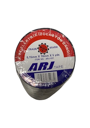 Arj Pvc Elektrik İzolasyon Bandı 10 Lu 0.15Mx18Mmx5Yds