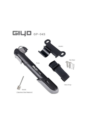 Giyo Bisiklet Pompası GP-04S Top İğnesi Hediyeli