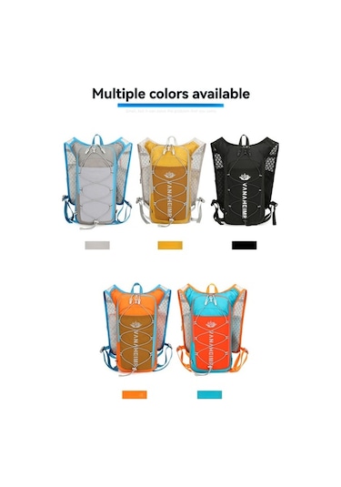 Fortunelane Gündüz/gece Spor Çantası: Su Geçirmez Nylon, Yansıtıcı, Su Bladder Uyumlu, Bisiklet İçin Çift Omuzlu - Gri Gri Gri