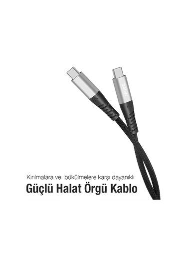 Ally 36435 240 W Type-C To Type-C Hızlı Data ve Şarj Kablosu