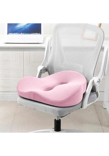 Siyah Ergonomik Basınç Tahliye Koltuk Minderi Nefes Alabilir Aşınmaya Dayanıklı Bellek Köpük Ofis Koltuğu Minderi Koltuk Pedi