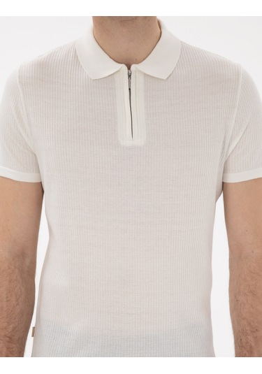 Pierre Cardin Erkek Ekru Kazak /triko 50303605-vr019 Ekru