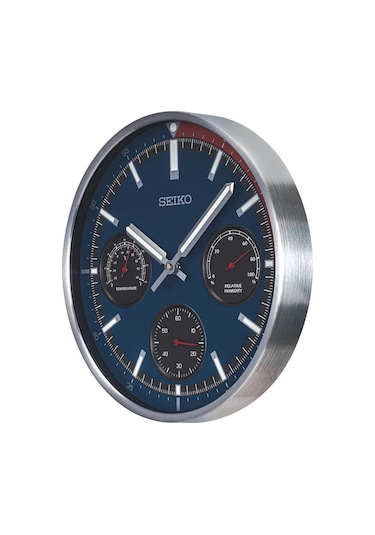 Seiko Clocks Qxa822s Termometre Ve Nemölçer Dekoratif Duvar Saati Çok Renkli