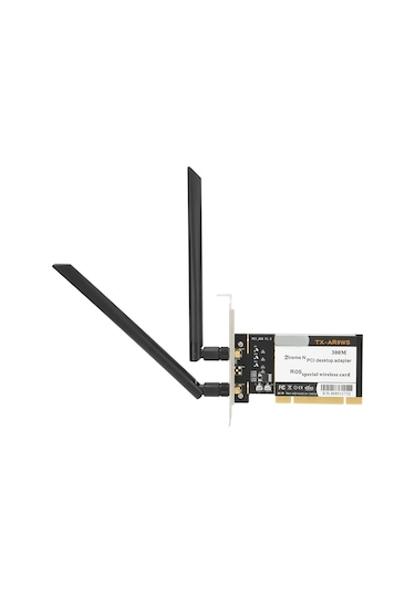 Yaleker Ar9223 Çip 300mbps 2.4ghz 802.11b/g/n Pcı Masaüstü Kablosuz Wifi Adaptörü İki Antenli Windows Xp/7/8/10 Desteği