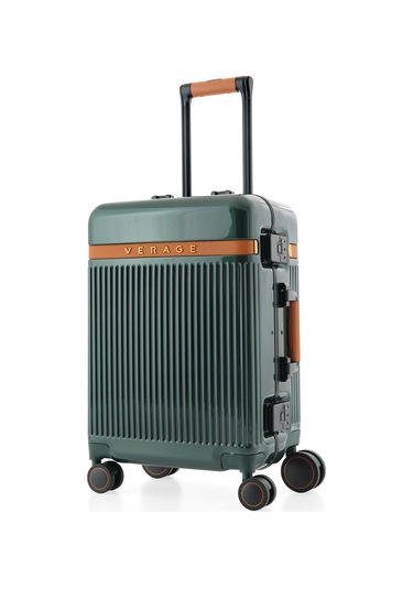 Orta Boy Tsa Kilitli Ve 360 Dönebilen Tekerlekli Seyahat Valizi - Yeşil Yeşil