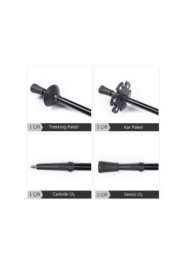 Evolite Walking Trekking Batonu Evo-34 Çok Renkli