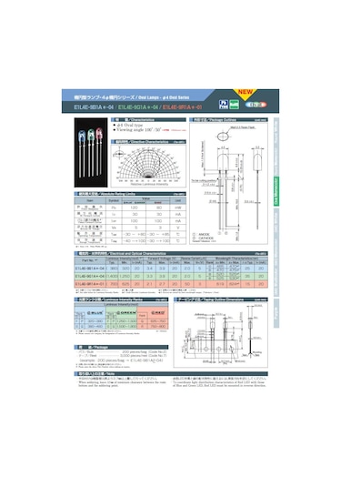 4mm Bacaklı Kırmızı Oval Led Diyot - Toyoda-gosei Marka- 200 Adet