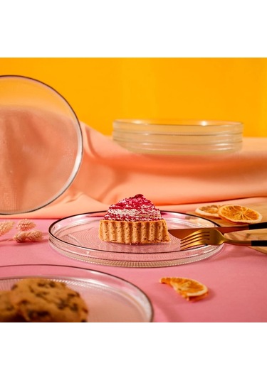 Fecra Loren 6 Parça Servis Seti 21 Cm Siyah Fileli