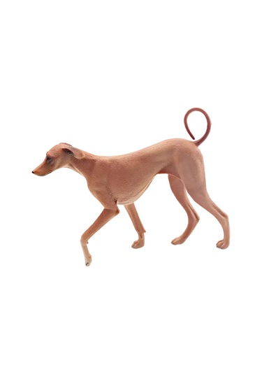 Homyl Gerçekçi Köpek Heykelciği Simülasyon Modeli Sarı