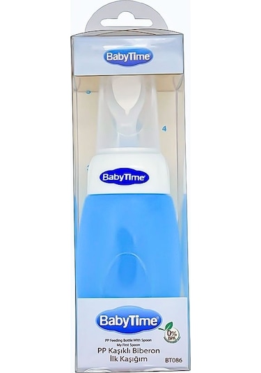Babytime Pp Kaşıklı Biberon İlk Kaşığım Mavi