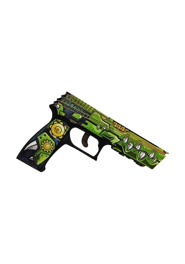 Ahşap Cs - Go Ak47 Ateş Yılanı Skin Kaplama Oyuncak Set3