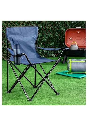 Koçtaş Basic Taşıma Çantalı Kamp Sandalyesi Mavi