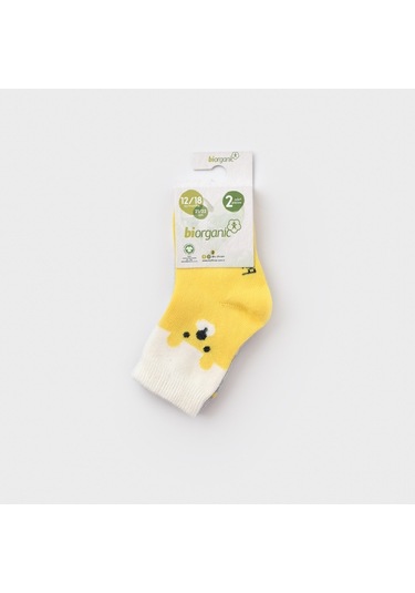 Biorganic 68413 Happy Bear 2'li Bebek Çorabı