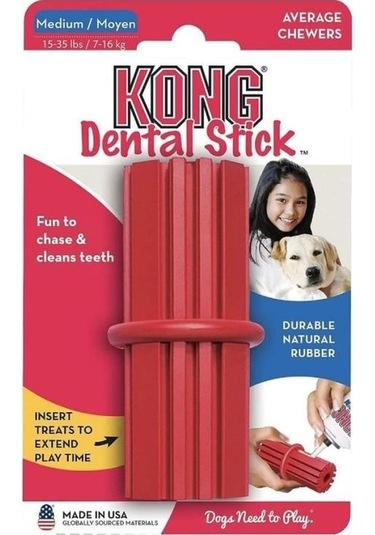 Kong Dental Stick Diş Temizliği Sağlayan Köpek Oyuncağı Medium
