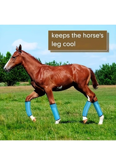 Elmpaly 4 Parça Siyah Nefes Alabilir At Sinek Botu - Hafif Polyester Sinek Koruma