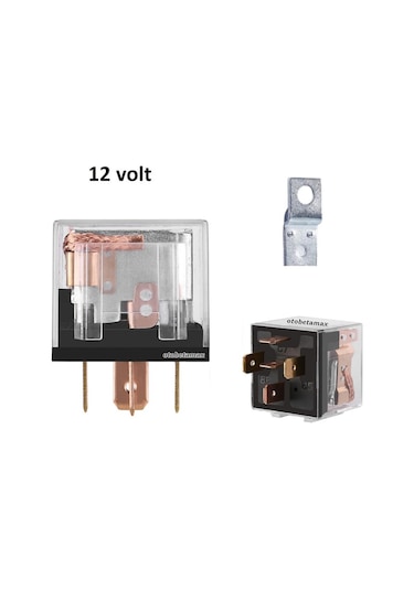 Mini Role 12v, 5 Uçlu, 40 A, Far, Korna, Fan, Lpg Rolesi Uyumlu