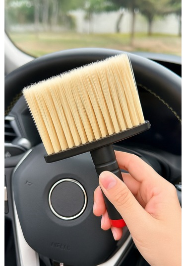 Mucit Home Araç İçi Temizlik Fırçası Yumuşak Kıllı, Çizmez, Detaylı Temizlik, Klima Ve Konsol Uyumlu 1 Adet