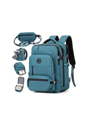 Sandwich Silvery Gray Kadın Seyahat Sırt Çantası - 15.6 Laptop Bölmeli Gri