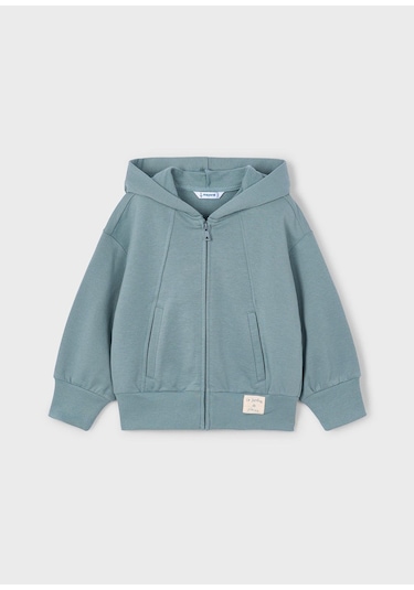 Mayoral Kız Çocuk Fermuarlı Kapşonlu Hırka Yeşil