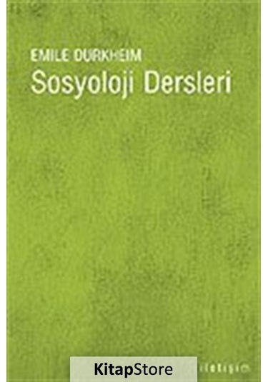 Sosyoloji Dersleri / Emile Durkheim N11.8177