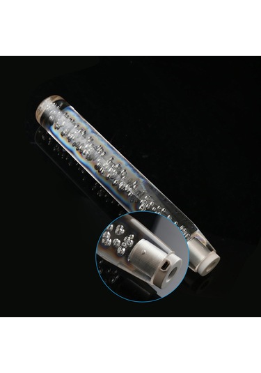 Led Işık Rgb Vites Topuzu Çubuk Kristal Şeffaf Kabarcık-30cm K16231-1 Beyaz