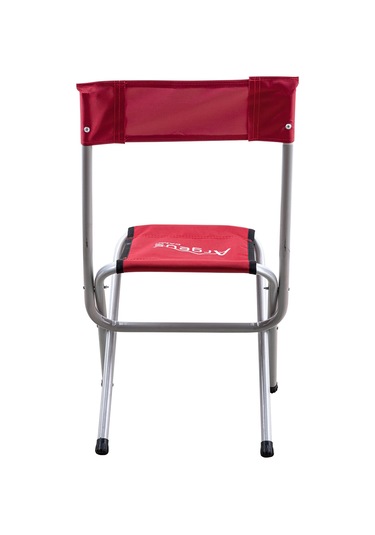 Katlanabilir Balıkçı Kamp Taburesi - Arkalıklı - Kırmızı 19019 Çok Renkli