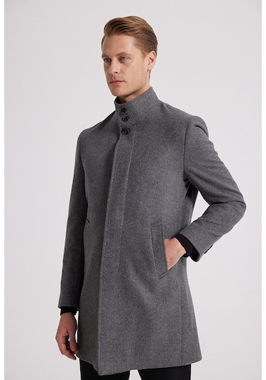 Ds Damat Regular Fit Antrasit Palto 5Hf08Ort10002 Antrasit