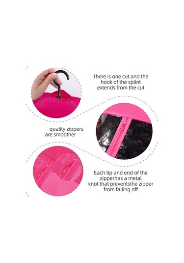 Ulzyvf Uzantısı Set Saç Kırmızısı Gül Diğer Çantası, Çanta, Asma 3'lü Du Diğer