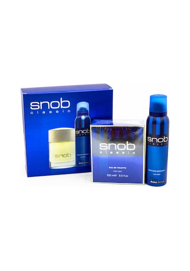 Snob Classic Erkek Parfüm EDT 100 ML + Sprey Deodorant 150 ML