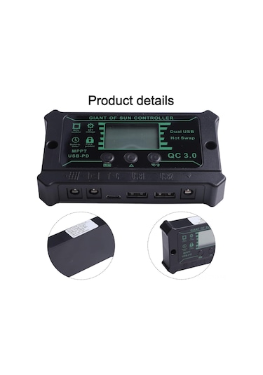 Samdoo 600w Taşınabilir Katlanabilir Güneş Paneli Seti - 18v Monokristal Silikon, 100a Şarj Kontrolcüsü İle Araç Ve Karavan Enerji Çözümü